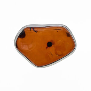 Dark Amber Brooch