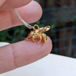 Golden Honeybee Infinity Necklace
