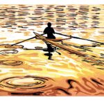Sculling at Sunset