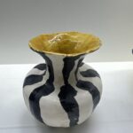 Small Black Stripes Vase I