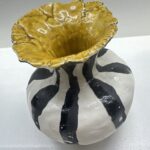 Small Black Stripes Vase II