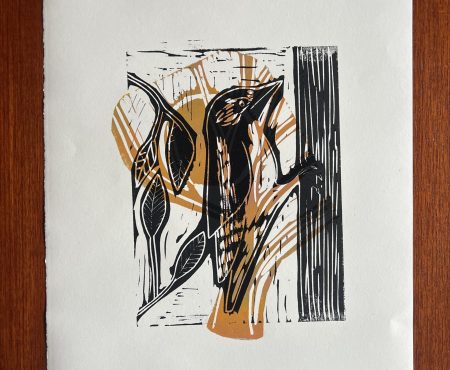 Sitara Yelding Woodpecker in the tree (SOLD)